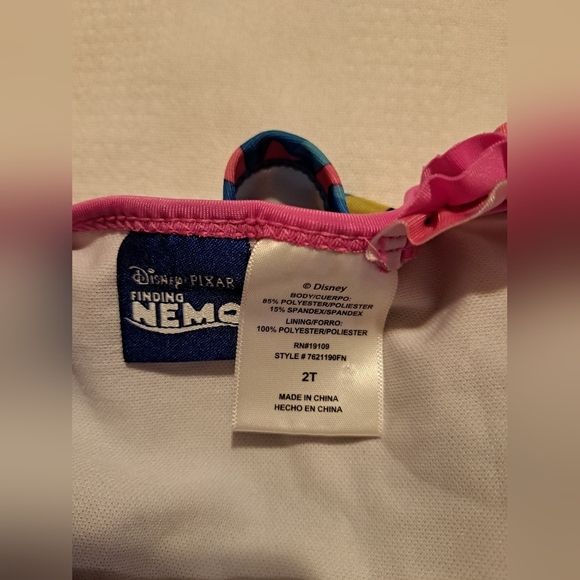 Finding Nemo & Dory girls size 2T bikini bathing suit, EUC - Picture 3 of 4